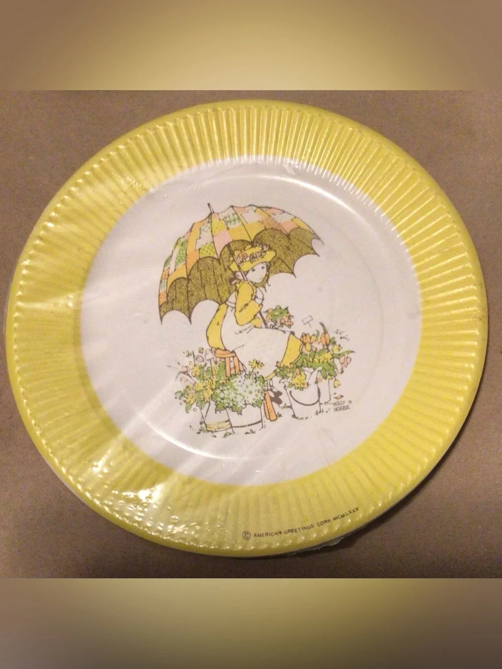 Vintage 70s HOLLY HOBBIE Dessert Paper Plates 2 packs of 8 (16 total) Sealed 7”